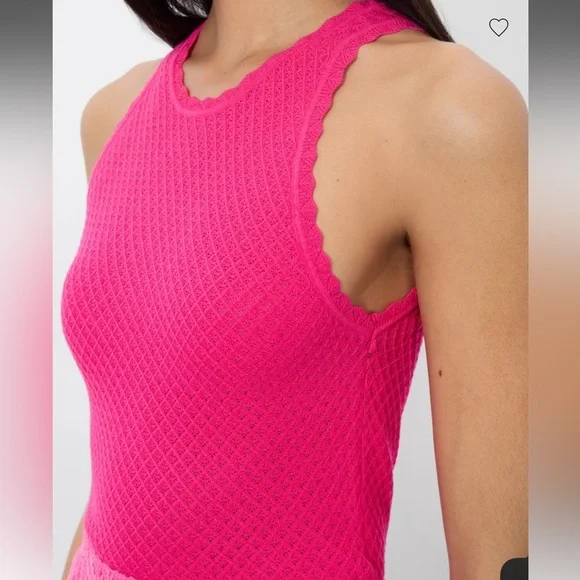 Alice + Olivia Rydel Fuchsia Knit Tank Top – Size S – Brand New with Tags - Picture 5 of 6
